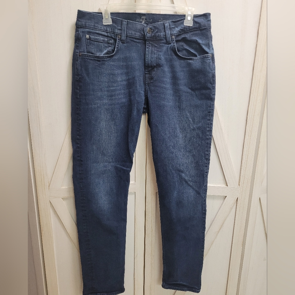 7 For All Mankind Slimmy Tapered Jeans, Dark Wash